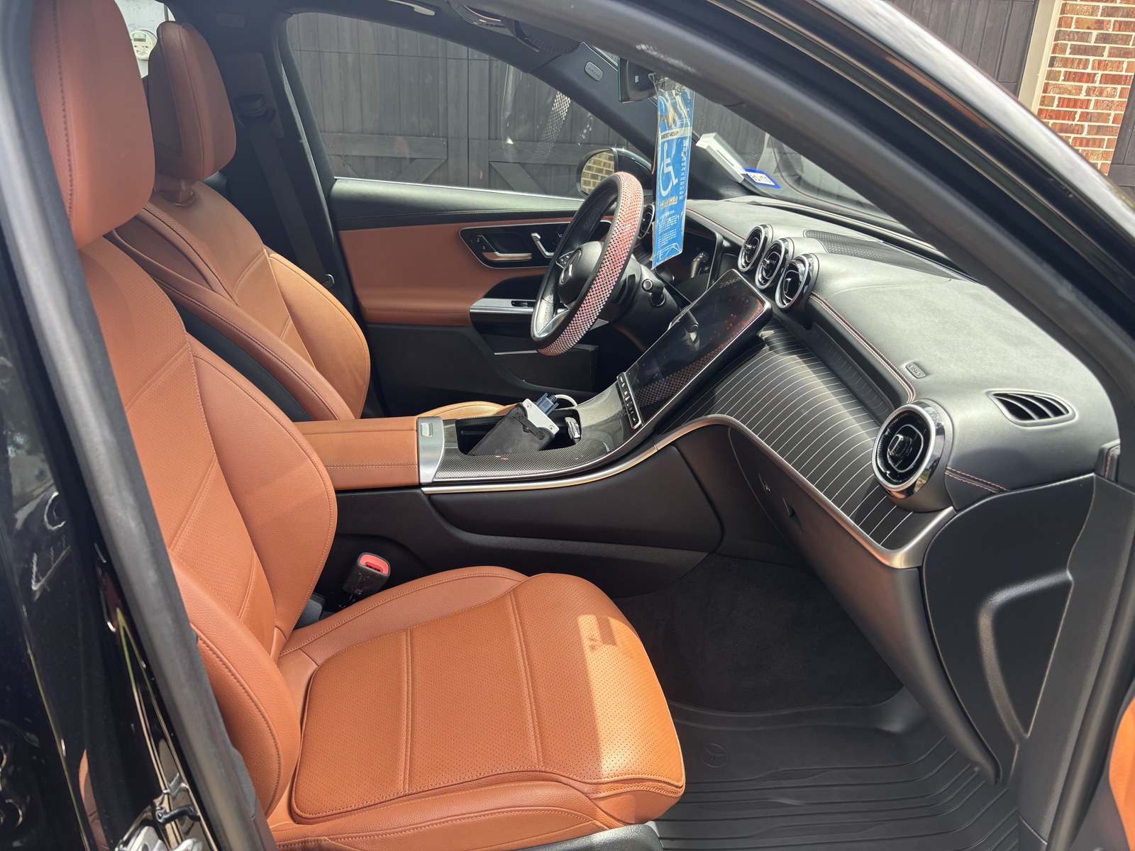 Mercedes GLC cognac leather front interior
