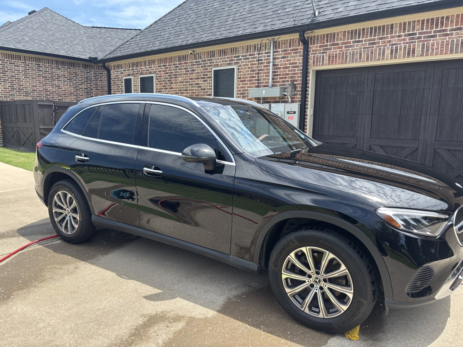 Mercedes GLC side profile after wash