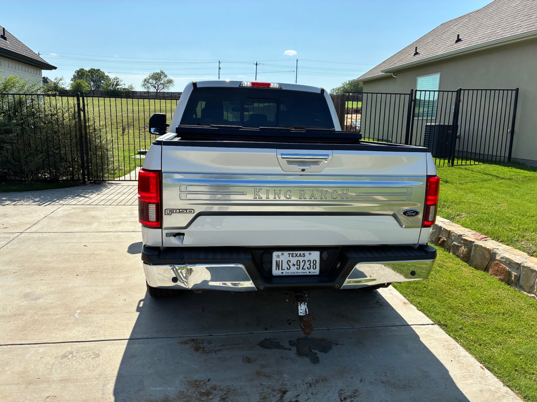 Ford F-150 King Ranch rear tailgate after wash