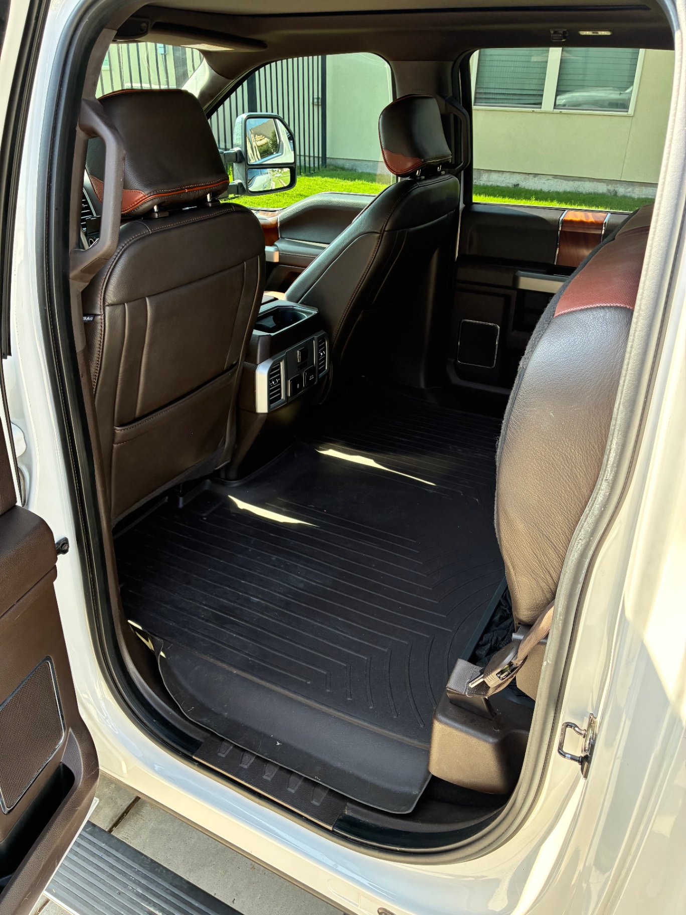 Ford F-150 King Ranch rear cabin and floor mats cleaned